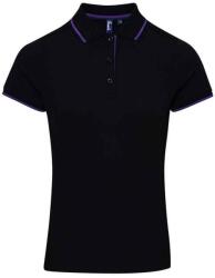 Premier Női Coolchecker kontrasztos póló póló M fekete|lila