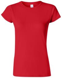 Gildan Női Soft Style rövid ujjú póló 2XL vörös