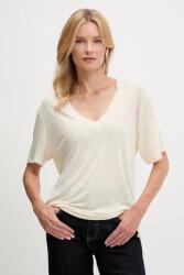 BOSS Orange vászon póló - bézs XS - answear - 18 590 Ft