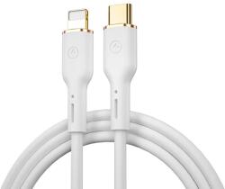 WIWU YQ01 USB kábel, USB-C - Lightning, (1, 2méter 30W), fehér (Gyorstöltő)