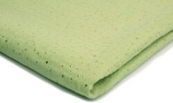 Orient Fashion Muszlin Pamut arany pöttyös No. 64 Pisztácia 1/2 méter (Muślin_Złote_Kropki Nr_64_Pistacja 0,5)