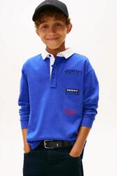 Tommy Hilfiger gyerek pamut hosszú ujjú felső - kék 176