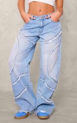 Prettylittlething CC47208 Prettylittlething Széles Vintage Farmer Nadrág (43) XL