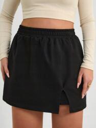 Shein XC46113 Shein Melegítő Szoknya-rövidnadrág Fekete Magas Derekú (50) 48