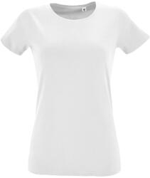 SOL'S Női Regent kerek nyakú, illeszkedő póló S fehér