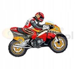 Flexmetal Fólia lufi motor mintával, szelep nélkül, 14 inch, narancs-piros. 1 db