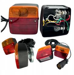  Utánfutó lámpa szett hátsó utánfutó izzó szett mágnessel 7, 5m