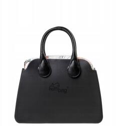 Humbag kézitáska Diamond Black Monstera fekete