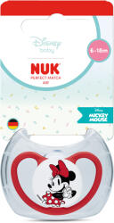 Nuk Силиконова залъгалка NUK - Perfect Match Air, Mickey Mouse, Червена, 6-18 m (10176363)