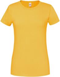 Fruit of the Loom Női Iconic 195 prémium gyűrűsfonású pamut póló XL narancssárga|sárga
