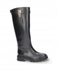 Karino Női platformos csizma klasszikus tiszti arany lakattal Karino 38 (2010000441459-38)