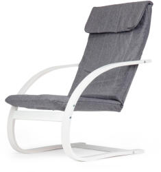 Homelux Finn hintaszék fa vázzal fehér - szürke (TXWQM-31_WHITE-CHARO) - leziter