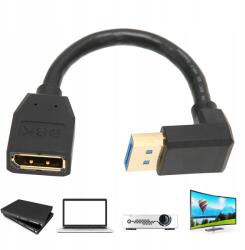  Displayport Hosszabbító DP1.4 Változat 90 Fokos 8K 60HZ 32.4GBPS 0.15M (FMSSD2008)