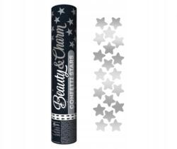 GoDan Pneumatikus konfetti Ezüst csillagok - 30 cm - 1 db, Beauty&Charm