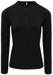 Premier Női hosszú John Roll ujjú póló póló S fekete