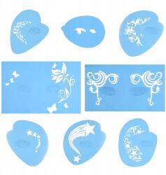  Arcfestő Sablonok Kislány 7 Db-os Szett