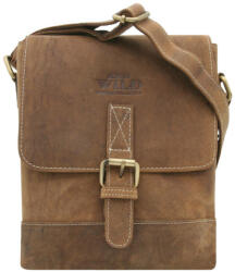 Wild barna ráhajtós férfi bőr válltáska mn-9-mh/1906