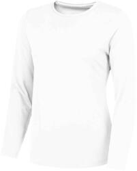 JUST COOL Női egyszínű hosszú ujjú póló S fehér