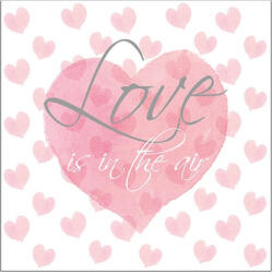  Love Letters papírszalvéta 33x33cm, 20db-os