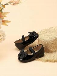 Shein B53104 Shein Balerinacipő Fekete Lakkozott Masnival (50) 26