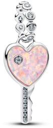 Pandora Opálfényű szív kulcs függő charm - 794427C01 (794427C01)