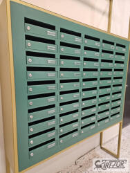  Társasházi (lakópark) fekvő postaládák