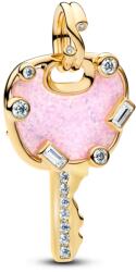 Pandora Opálos rózsaszín szeretet kulcs nagy méretű függő charm - 764349C01 (764349C01)