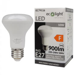 ECOLight LED izzó reflektor R63 E27 10W 900lm 4000K semleges Ecolight (ECOLED1825)