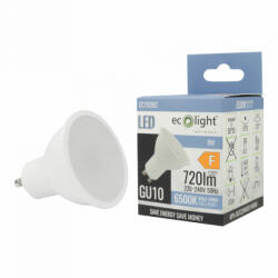 ECOLight LED izzó spotlámpa GU10 8W 720lm 6500K hidegfényű ökofény (ECOLED1045)