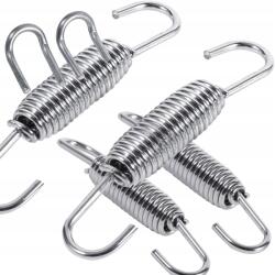  65MM-ES Krómozott Kipufogó Rugó Két Kampóval Motorkerékpár Alkatrészek 2DB