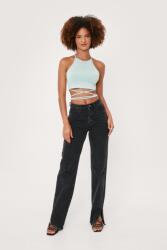Nasty Gal Crop Top Kötött Fehér Basic 42 Yfw