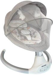  Mama Kiddies prémium 2az1-ben elektromos hinta és pihenőszék távirányítóval szürke színben + ajándékok