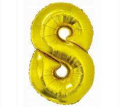 GoDan Fólia lufi 8-as szám, 76 cm-es méret - arany színű, Smart kollekció