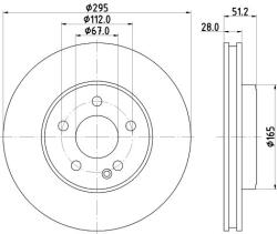 MINTEX féktárcsa MINTEX MDC2537 for MERCEDES-BENZ, INFINITI (MDC2537)