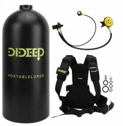  3L-ES Búvárpalack Szett Lélegeztető Adapterrel Dupla Vállpántokkal (TY40718)