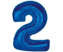 GoDan Fólia lufi 2-es szám önzáró szeleppel - kék, 92 cm
