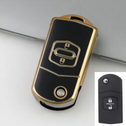 Mazda 2 gombos bicskakulcs TPU tok fekete arany (TMA001AFK)