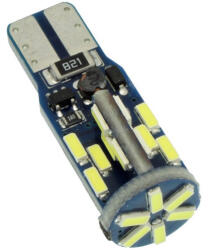  LED izzó 12V T10 30SMD LED fehér CANBUS