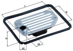 KNECHT Hidraulikus szűrő, automata sebességváltó KNECHT HX 85D for VW, AUDI, CUPRA (HX 85D)