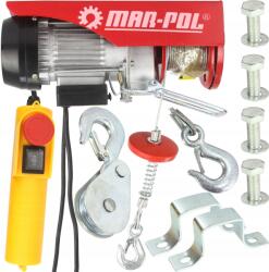 MAR-POL Csörlő 230V Elektromos Kötél 300KG M80789 (M80789)