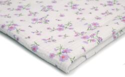 Orient Fashion Nyomtatott muszlin, Pamut, Lila virágos minta 1/2 méter (Muślin druk)