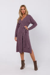 MOE Kötött ruha derékra kötve M772 | lila