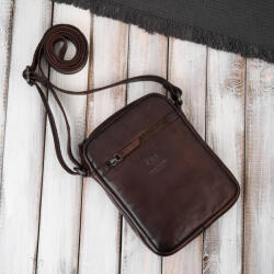 Paolo Peruzzi női nagyméretű vintage bőr pénztárca | barna