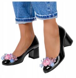 Casu Lakkozott Cipő Kristályokkal Bőr Pl R 37 (4029-0)