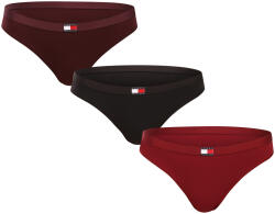 Tommy Hilfiger 3PACK tanga damă Tommy Hilfiger multicolor (UW0UW06139 0W6) S (183394)