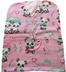  Édes pandás vállfára húzható pamut oviszsák - 40x50 cm