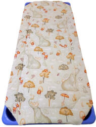  Töltött gumifüles lepedő - Elefánt erdei állatokkal - 55x130 cm méretben