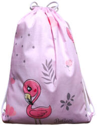  Rózsaszín alaponFlamingó mintás pamut Tornazsák - 30x40 cm