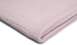 Orient Fashion Musszlin Pamut ezüst pöttyös No. 62 Lila 1/2 méter (Muślin_Srebrne_Kropki Nr_62_Lila 0,5)