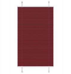 VidaXL Pliszírozott roló Bordó Piros 70x100 cm Szövetszélesség (4015222)